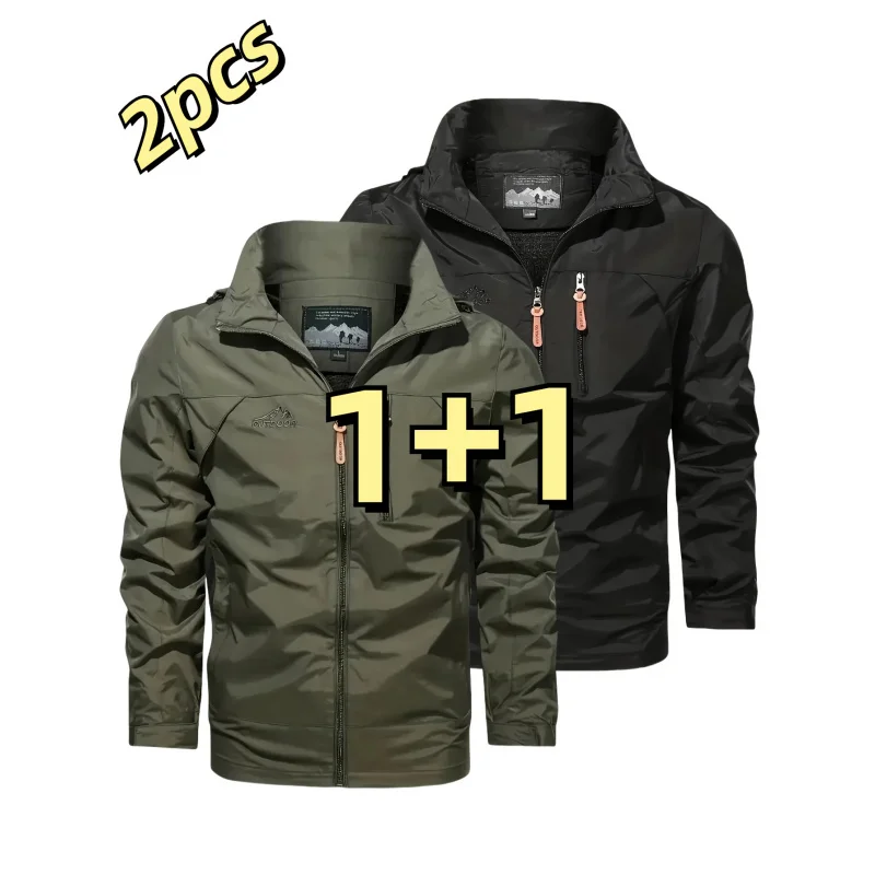 

2025Весна и осень, новая ветрозащитная куртка для альпинизма на открытом воздухе, простой топ унисекс с капюшоном для пар
