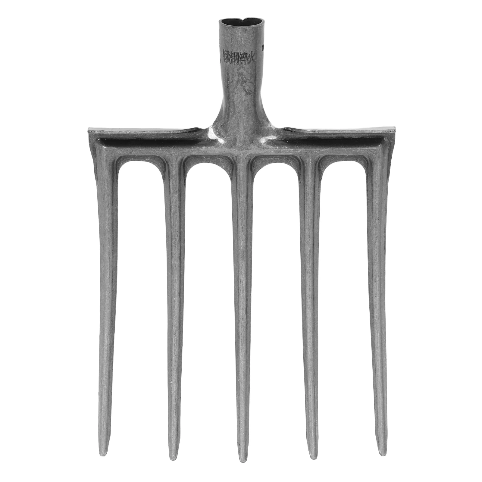 

4-Tooth Steel Agricultural Fork Head Durable Metal Plow Tool For Soil Loosening Deep Tilling Aeration Farming Horse Stall Manure