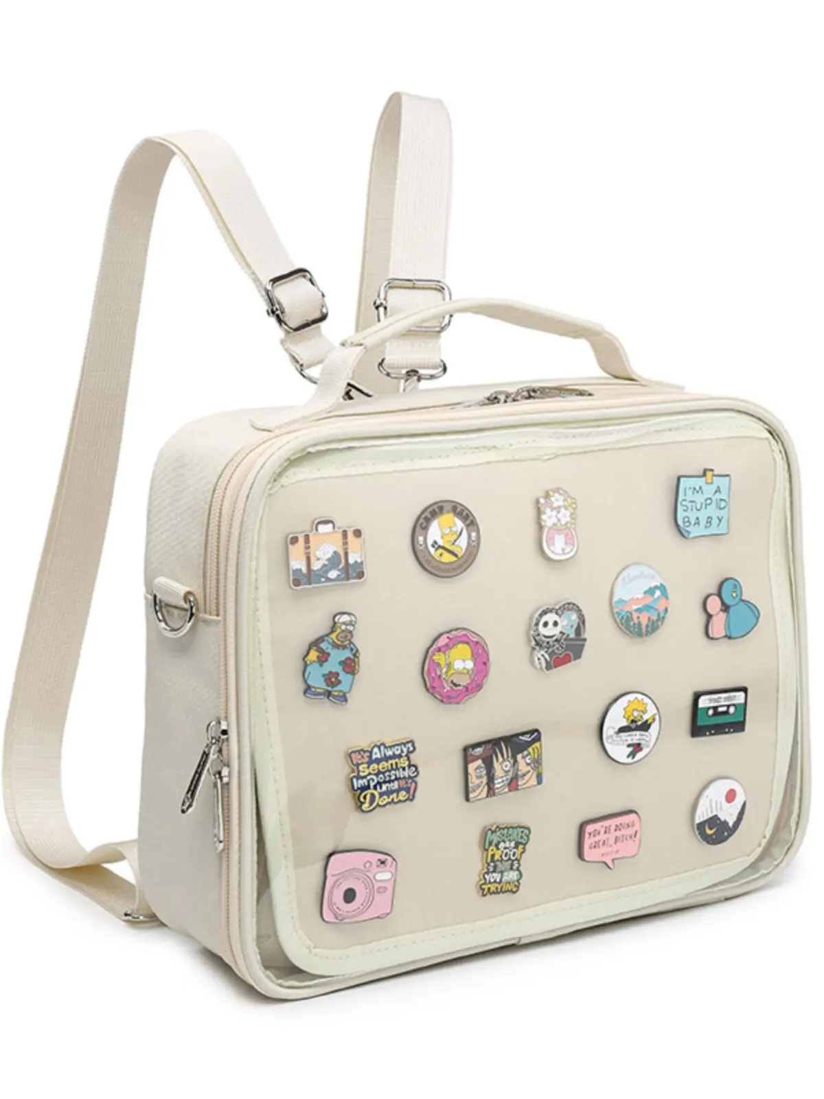 Original Design Oxford Cloth Large Food Volume Bar Lta Bag Neutral Wind Daily Commute Oblique Span Bag Backpack for Women