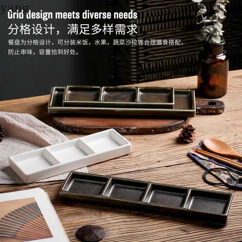 CX ceramic tableware rectangular sushi plate Japanese food snack plate