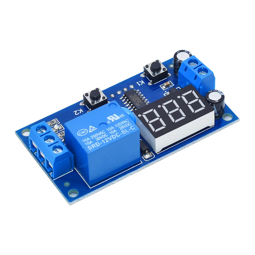 Infinite Loop Countdown Switch Control Module Timer Module DC 12V Digital Display Delay Relay Delay Time Multifunction Module