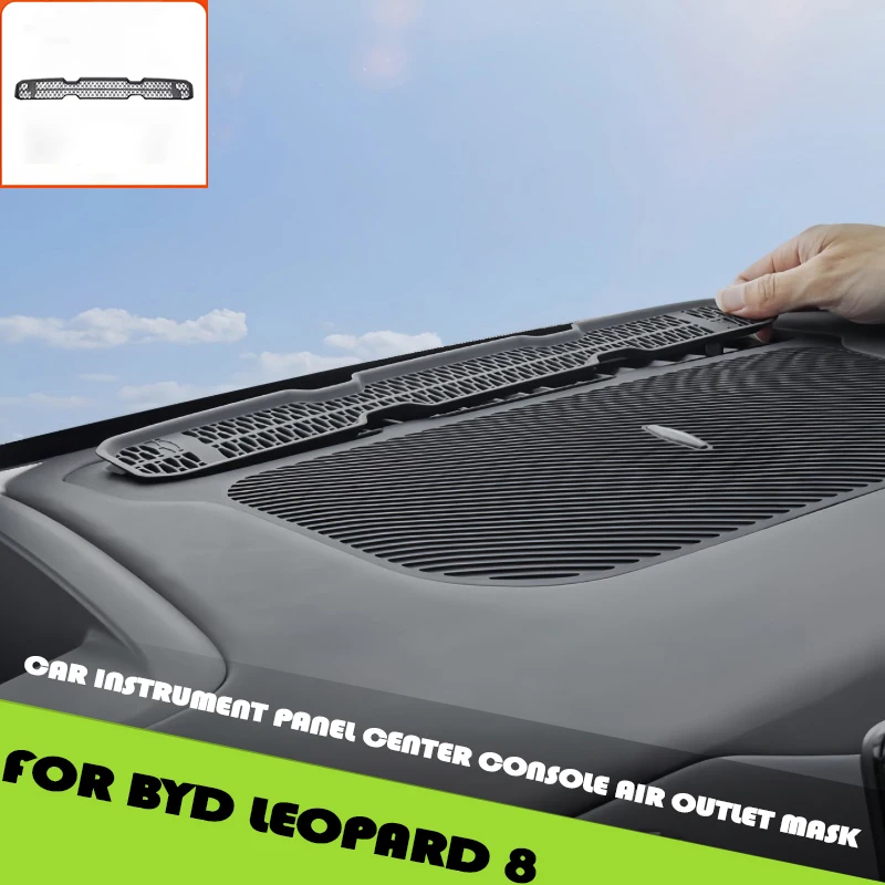 Car Instrument Panel Center Console Air Outlet Mask Fit for BYD Leopard 8 Modified Clip-on Anti-blocking Cover Car Upgrade Parts