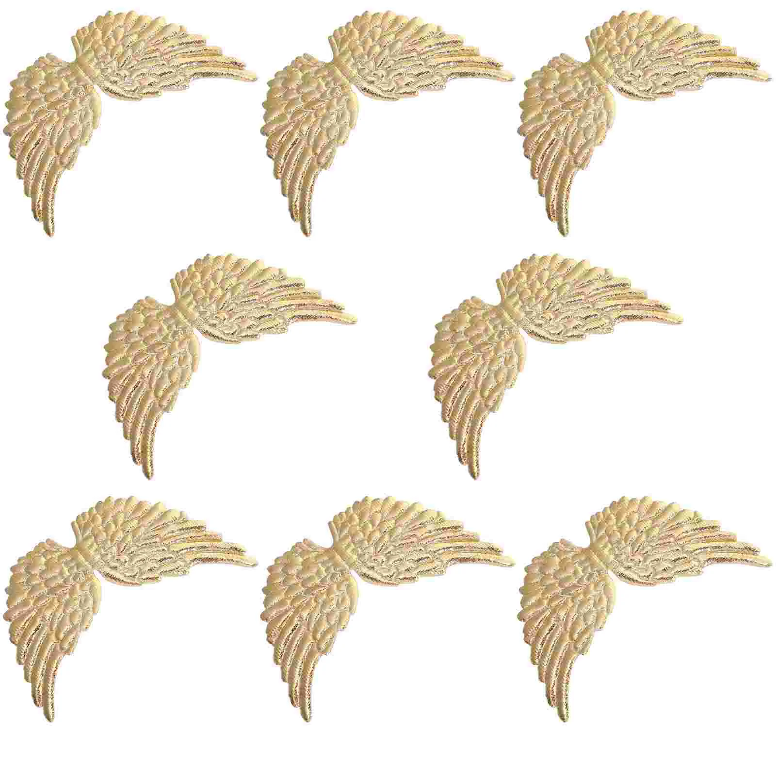 12 Pcs Angel Wing DIY Accessories Christmas Ornaments Wings Plastic Party Favor Decors Fabric Travel