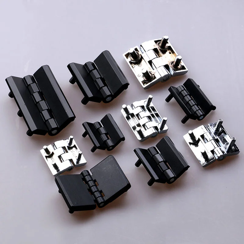 Zinc alloy Industrial cabinet hinge bisagras Thickening electric power box metal case door clamp hinge with screw fixed Hardware