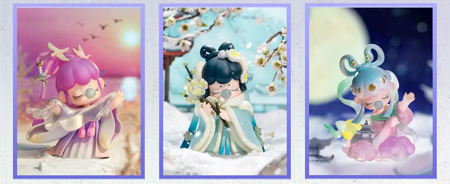 Robotime Nanci Blind Box Action Figures Poetic Charm Surprise Box Collectible Art Toy Creative Gifts for Adults Christmas Birthday Gift for Friends Girls Adults