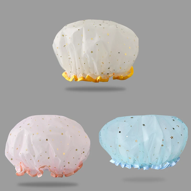 Luxury Women's Reusable Shower Cap Bonnet