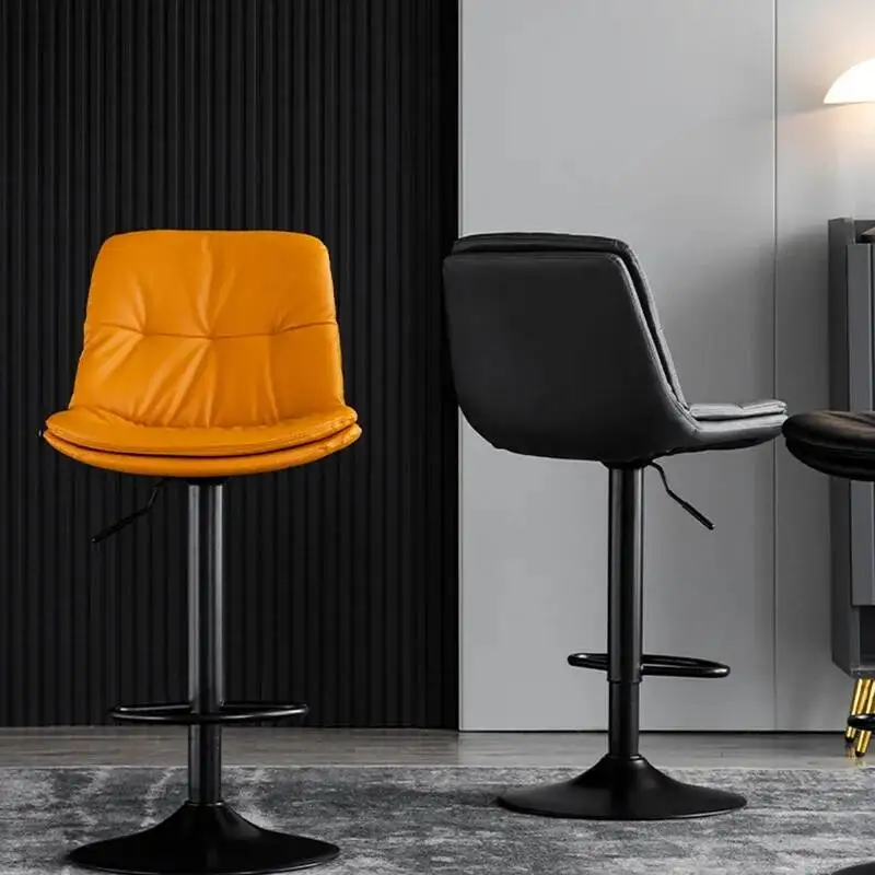 Lifting Reception Bar Chair Waiting Iron Swivel Library Bar Chair Reinforce European Taburetes Kitchen Altos Cocina Furnitures