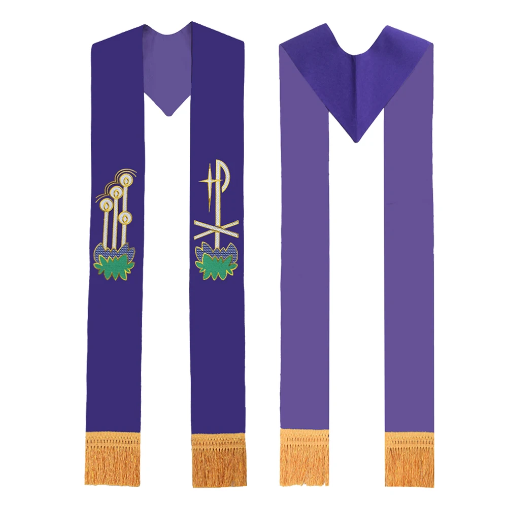 

Priest Stole Catholic Church Pastor Clergy Scarf Chasuble Accessories