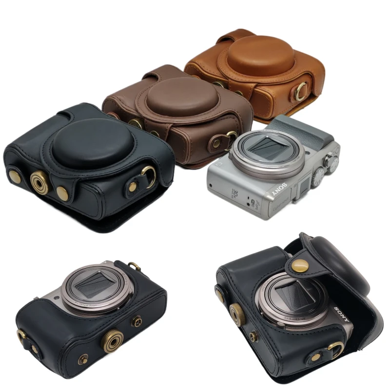 PU Leather Camera case bag for Sony Cyber-shot DSC-HX50 HX50V HX60