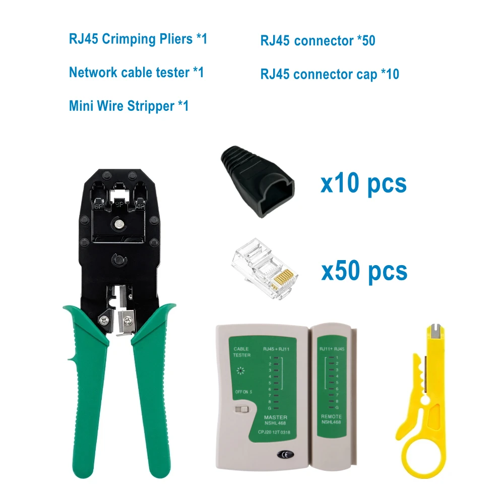 

utp cable tester Crimping pliers cable pliers internet cable network cable tester rj45 stripping pliers Set