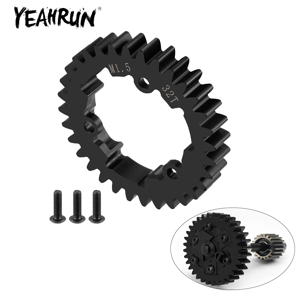 YEAHRUN 32T M1.5 Tandwiel voor 1/5 X-MAXX 1/10 E-Revo 2.0 RC Auto Hoofdtandwiel Upgrade Onderdelen