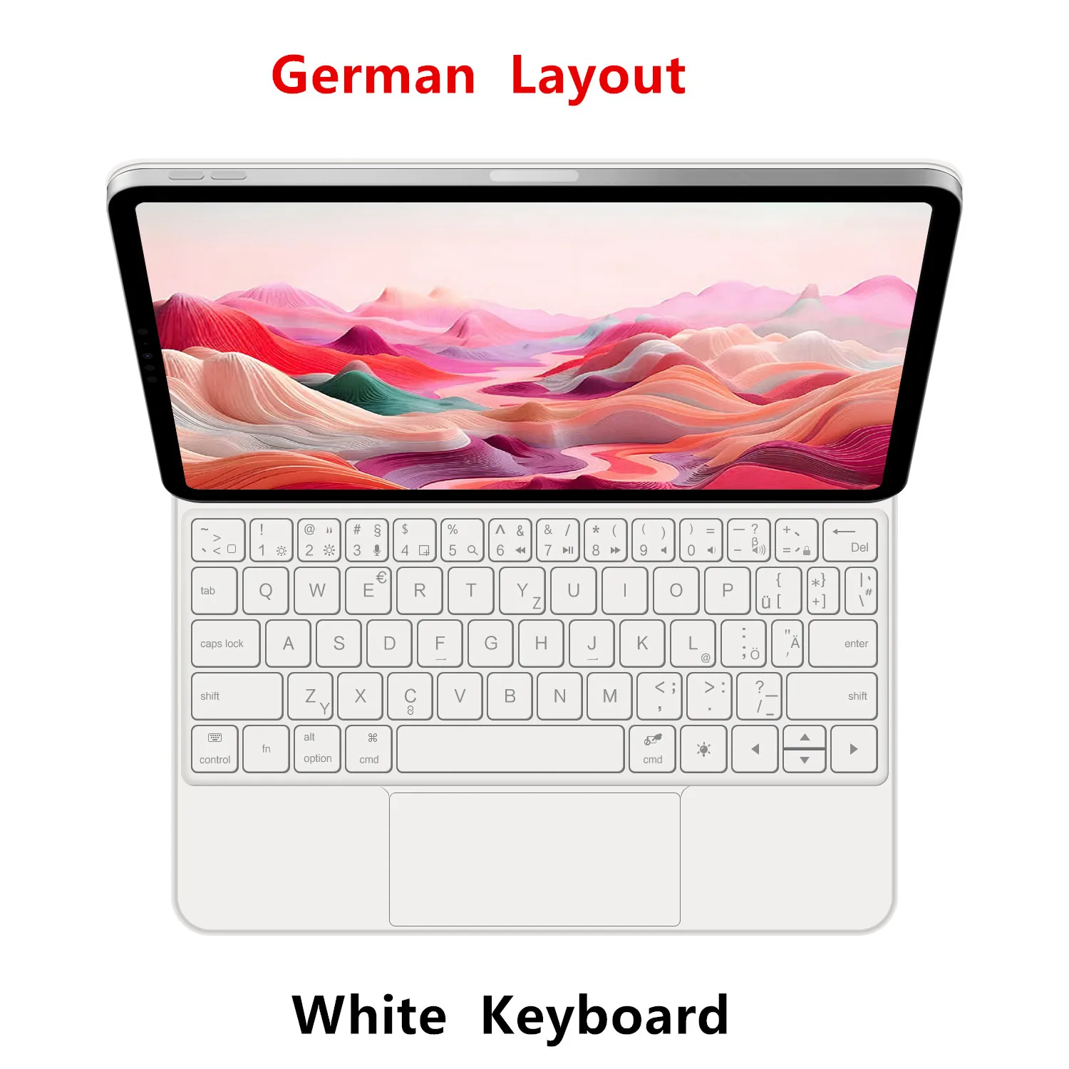 HUWEI Magic Keyboard Folio für Xiaomi Pad 7 2024 Mi Pad 7 Pro 11,2" Tablet Smart Case für Xiaomi Pad 8 Spanisch deutsche Tastaturabdeckung 8