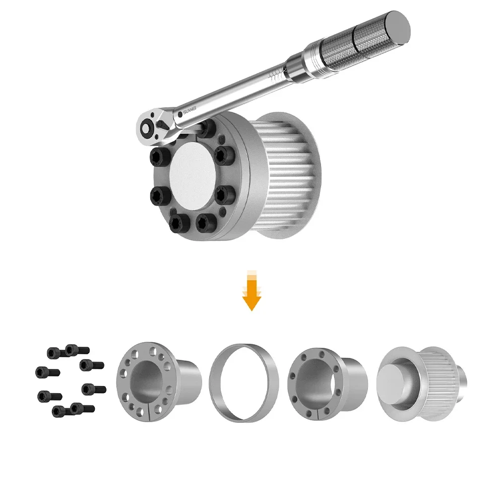 1Pcs STK110 Expansion Sleeve Keyless Bushing OD 14-84mm Connection Tension Shaft Locking Assembly Device Coupling Diaphragm Disk