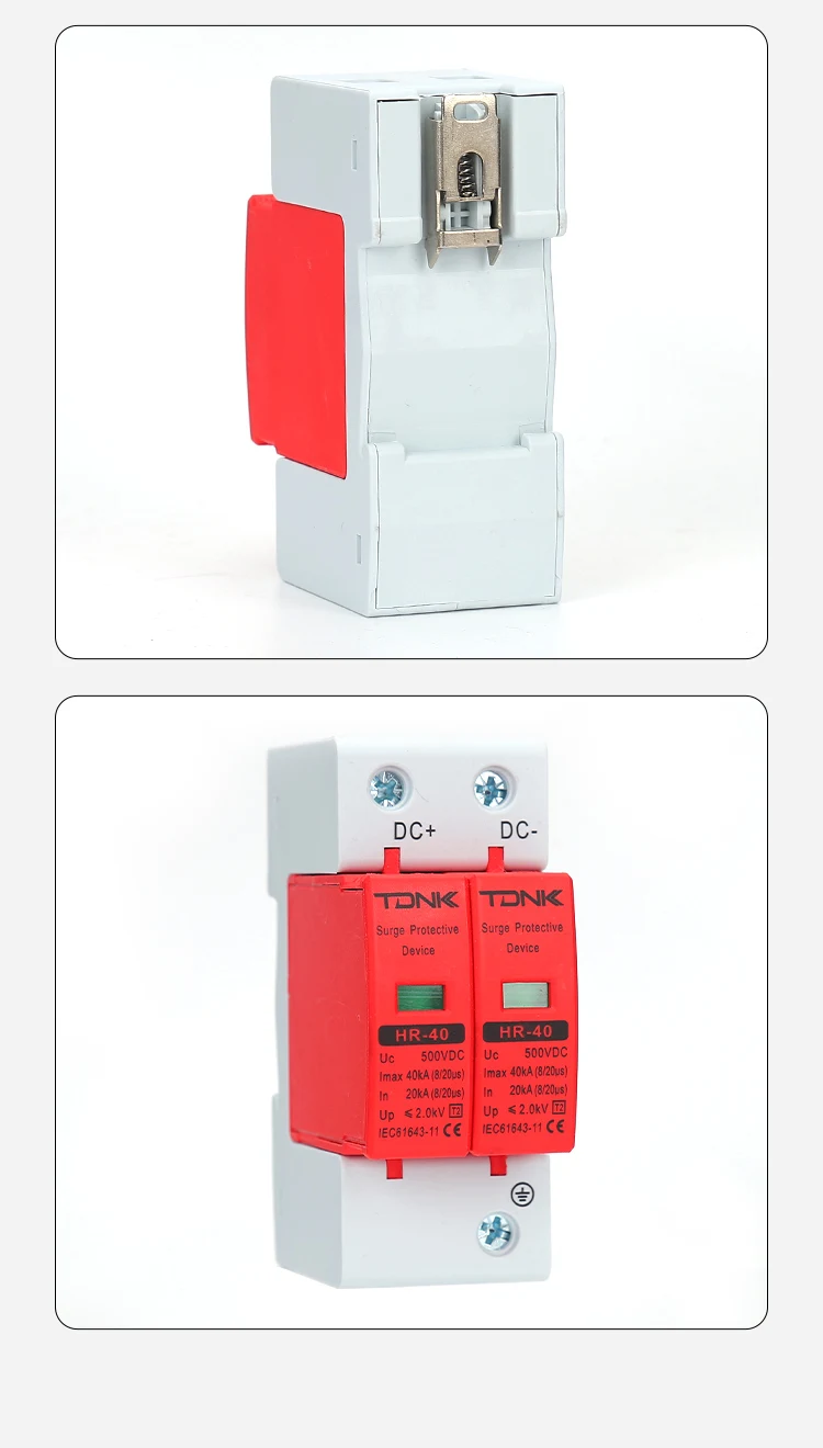 Überspannungsschutzgerät der TDNK DC2P-Serie 500 V 600 V 800 V 1000 V für den Blitzschutz des Photovoltaik-Solarsystems – Detail 17