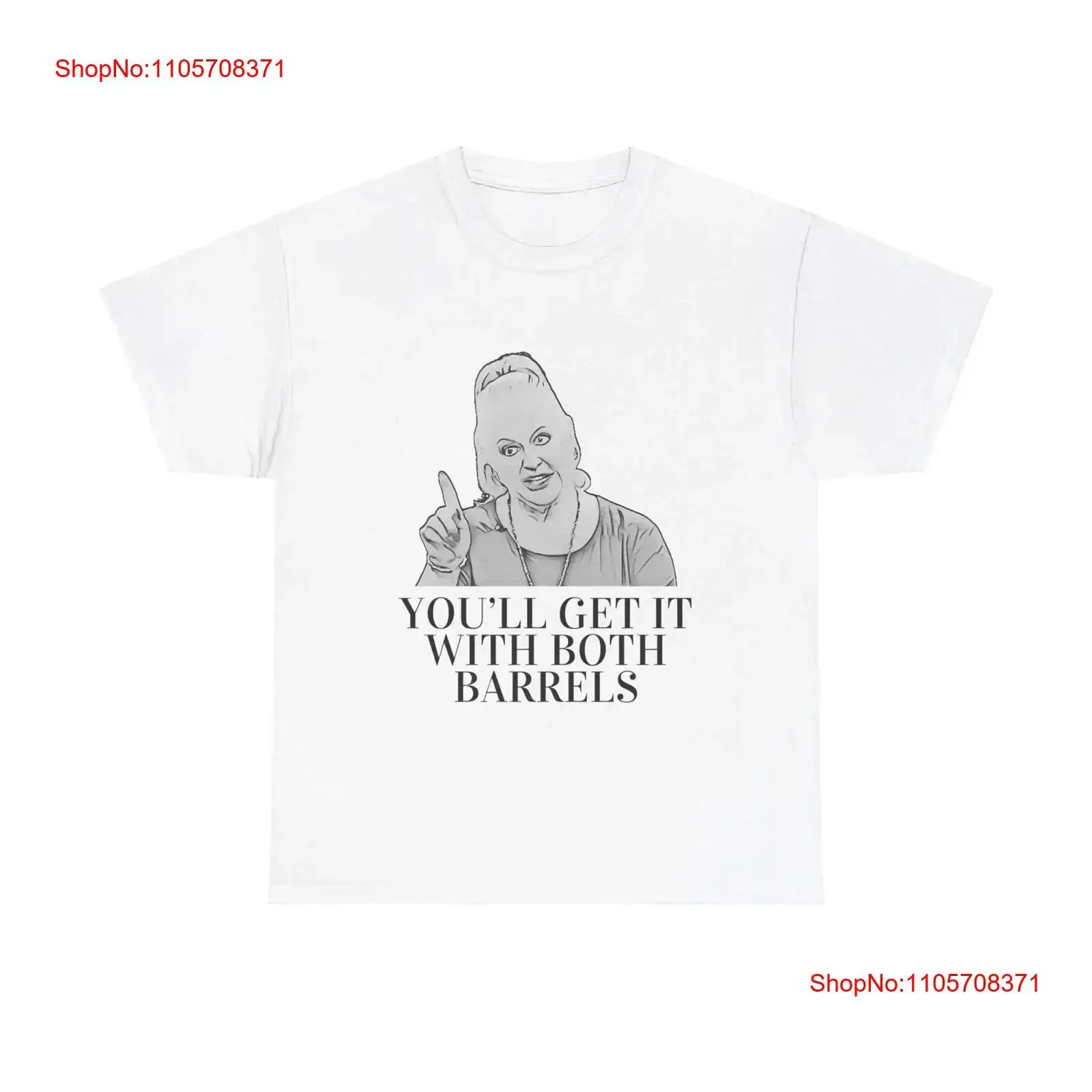 Kim Woodburn Both Barrells T Shirt vintage Washed fashion designer clothes Breathable Stylish Soft Stretched Versatile graphic