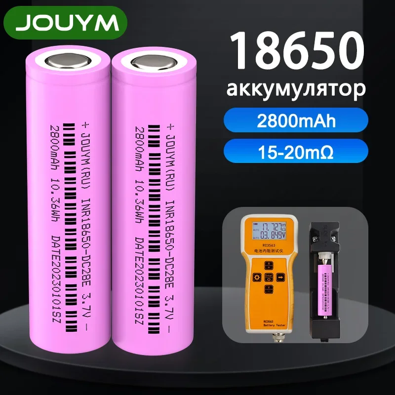 

Original 2800mAh 18650 Battery INR18650 28E 3.7V Lithium High Current 30A Power Batteries for Screwdriver Tool