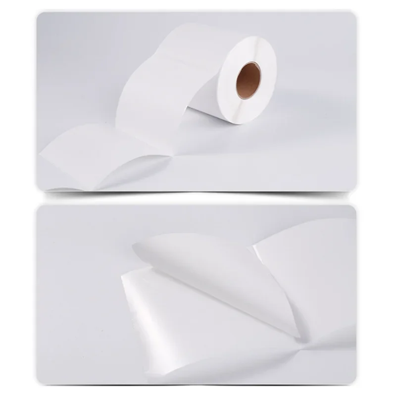 1 Roll White Sticker Art Paper Labels for Thermal Transfer Printer Barcode Adhesive Label Sticker For Carbon Tape Printing