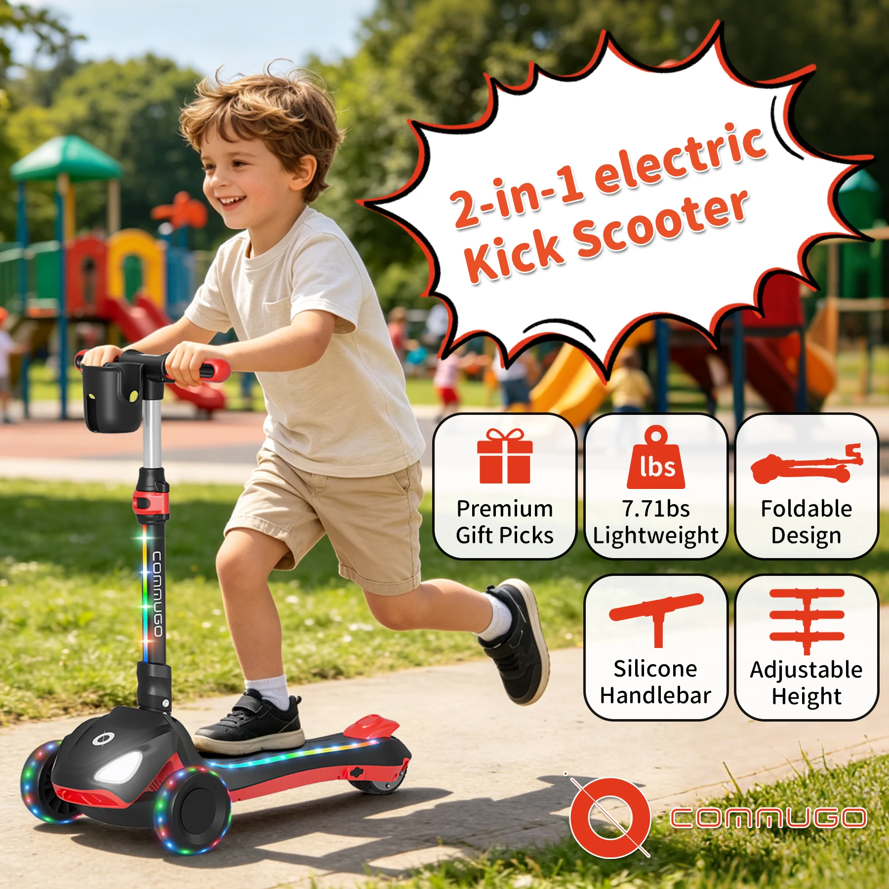 Kids 3-Wheel Electric Scooter 3