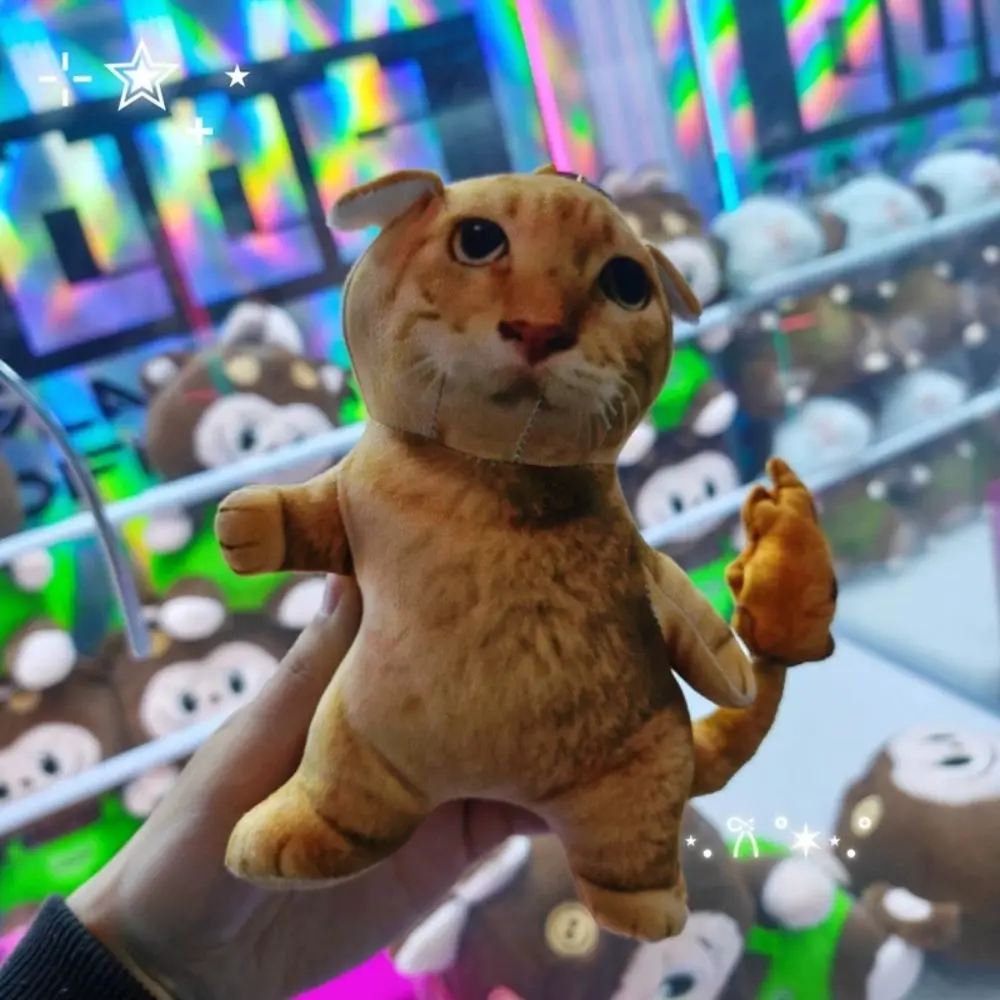3D Printing Cat Pendant Doll Stuffed Animal Abstract Doll Cats Pillow Toy Simulation Cute Cartoon Cat Sofa Cushion Kids Toy