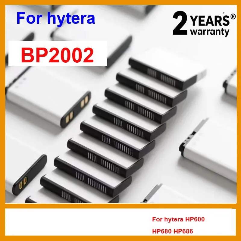 For Hytera HP600 HP680 HP686 Replaceable BP2002 2000Mah Walkie Talkie Battery