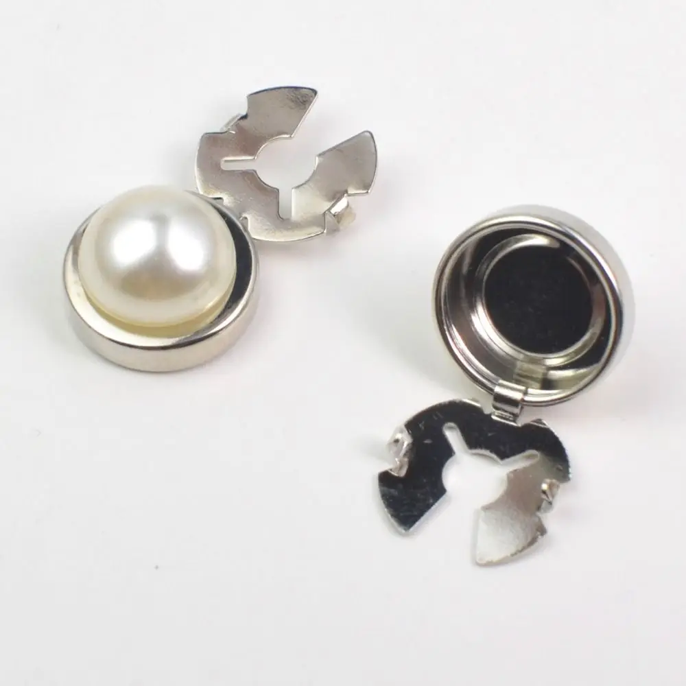 Hot 18mm Decorative Button Covers Fashion Design Gold Silver Cufflink and Button Metal DIY Craft Jewelry Buttons Unisex