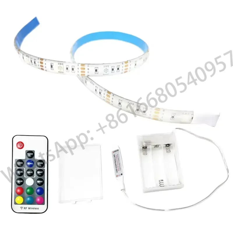 4.5V Battery Operated 50CM RGB LED Strip Light Waterproof Craft Hobby Light Hot Selling Led Strip with Battery Pack