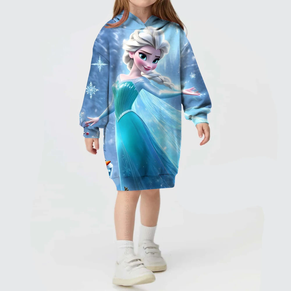 Children's clothing hoodie sweater casual sports children's costume Enchanted Rapunzel Princess Elsa cartoon girl tops