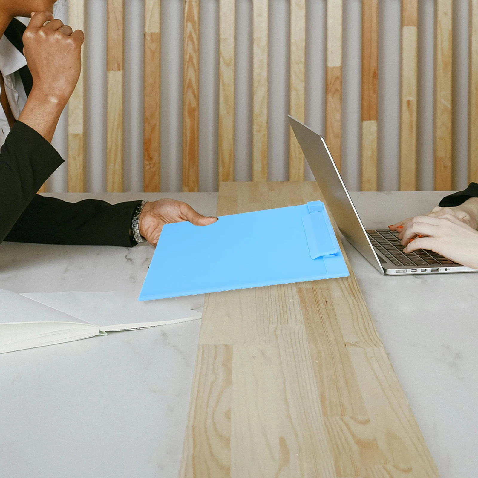 

A5 Clip Board Profile Clip Hardboard Lightweight for School Office Business Use Skyblue Plastic Clipboard Paper Holder Clipboard