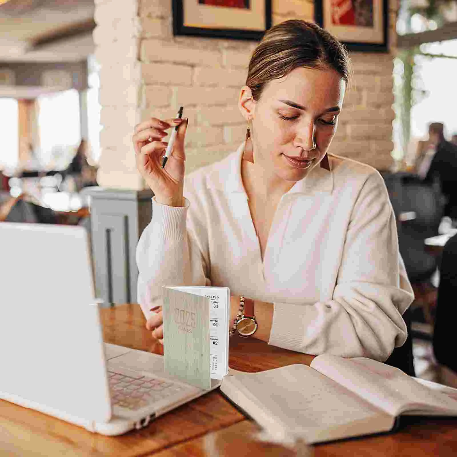 جدول 2025، كتب مخططة محمولة، منظم منزلي، دفاتر ملاحظات للكتابة الأكاديمية المريحة