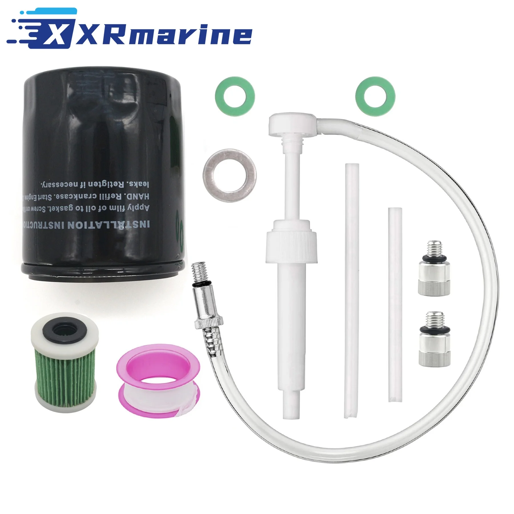 16510-96J00 Oil Filter & 15412-93J10 Fuel Filter Kit for Suzuki 4 Stroke DF 200 225 250 300 350 HP Outboard Eninge 8M0222305
