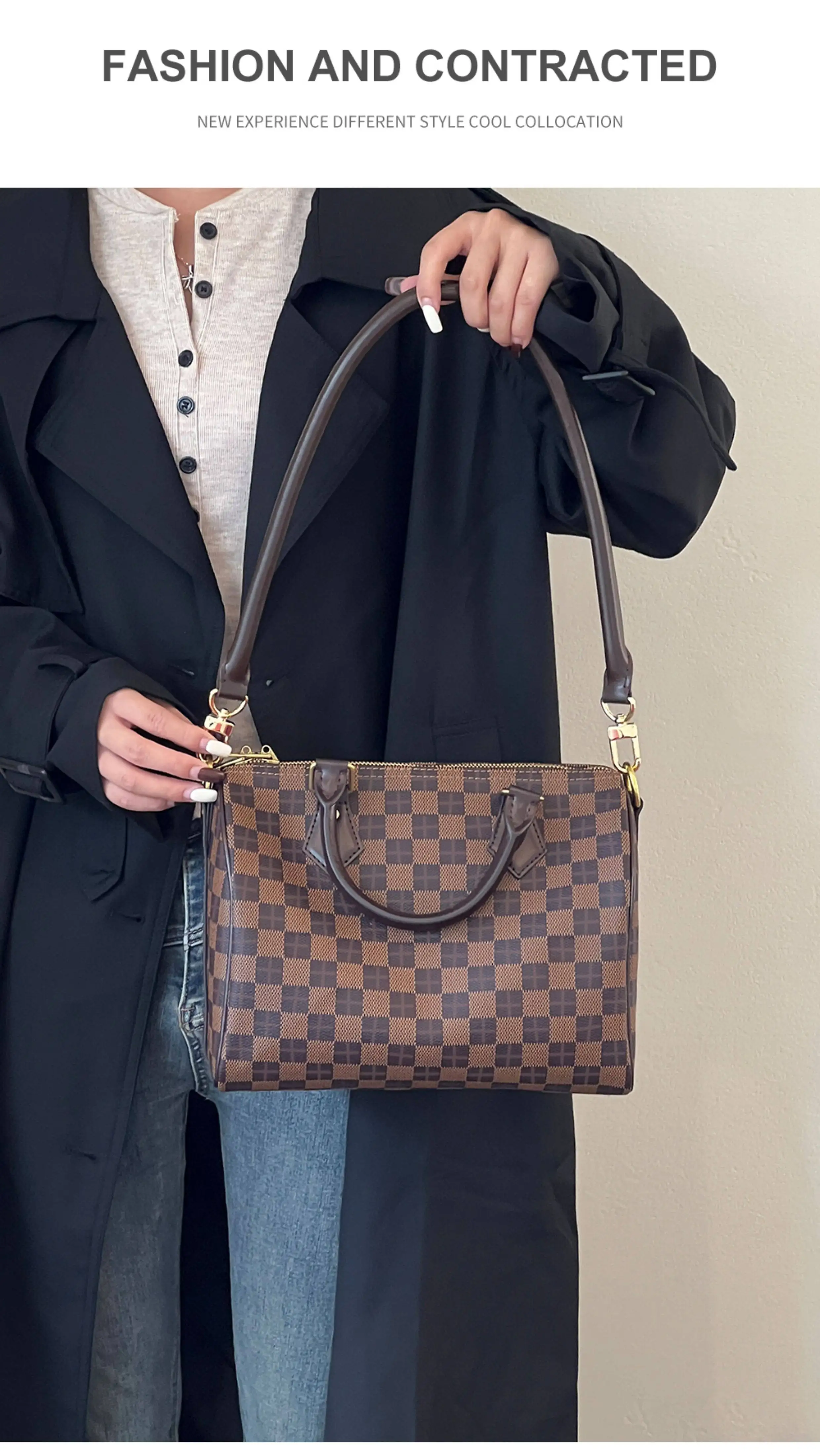 Genuine Vachetta Leather Bag Strap for LV Speedy 20 25 30 Shoulder Straps Long Bags Belts Replacement Bag Accessories