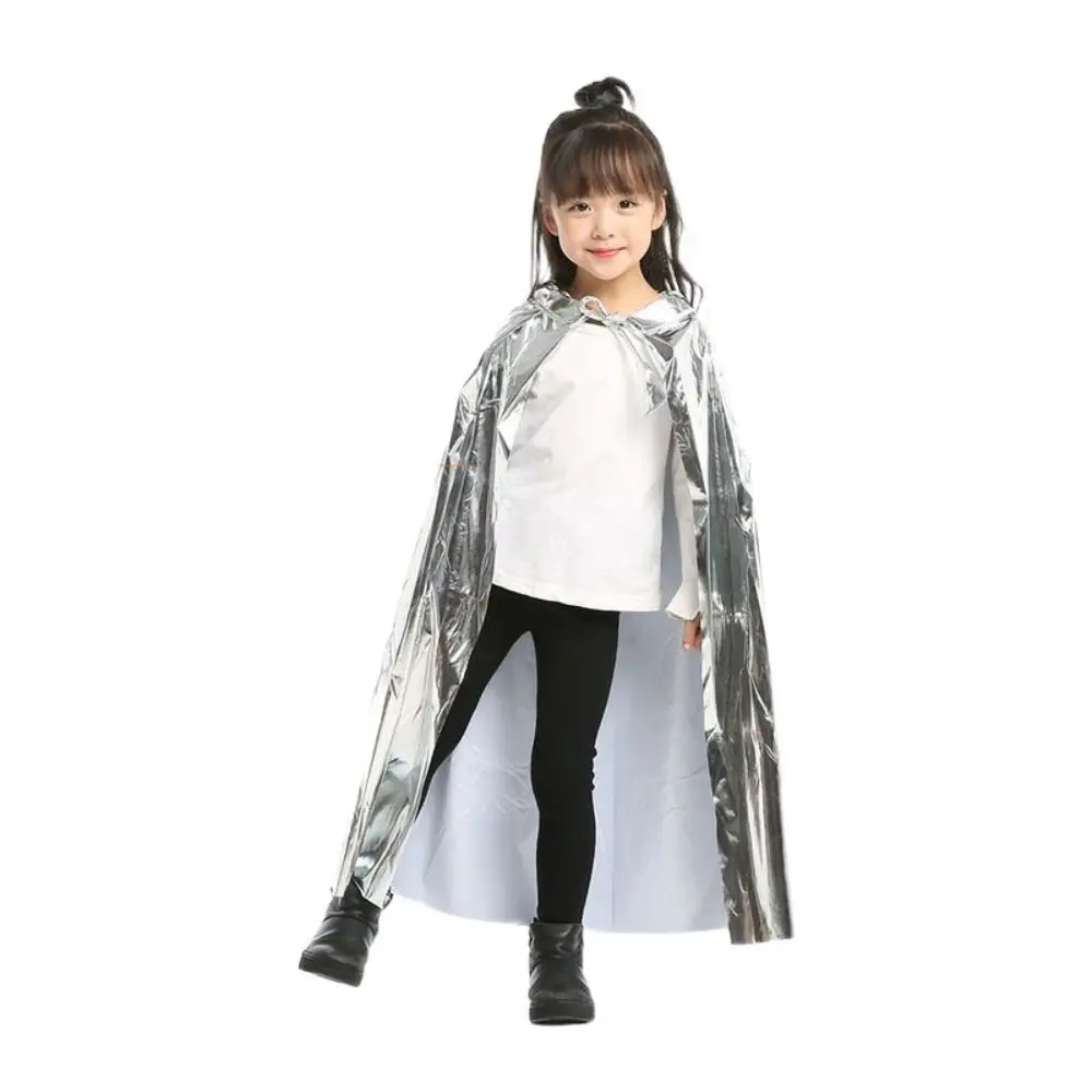 Punk Multipurpose Grim Reaper Cloak Coat Nightclub Bar Dress Witches Robes Bright Color Long Cape Cloak Halloween Cosplay Cape