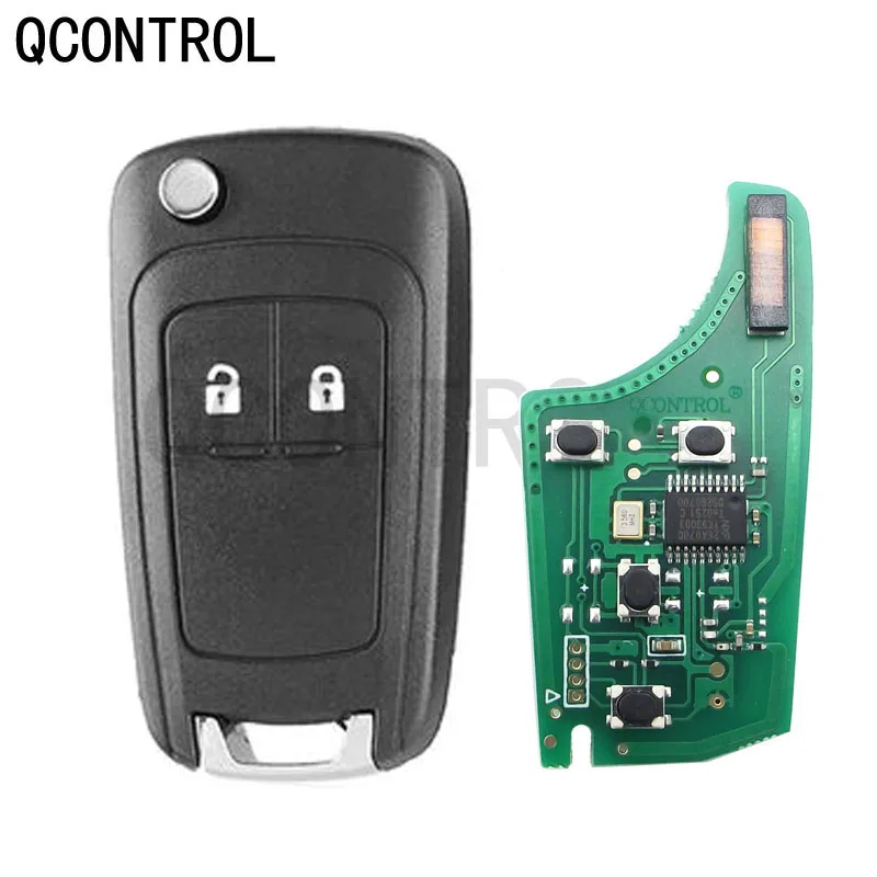 QCONTROL 2/3/4 Buttons Car Remote Key DIY for OPEL/VAUXHALL 433MHz for Astra J Corsa E Insignia Zafira C 2009-2016