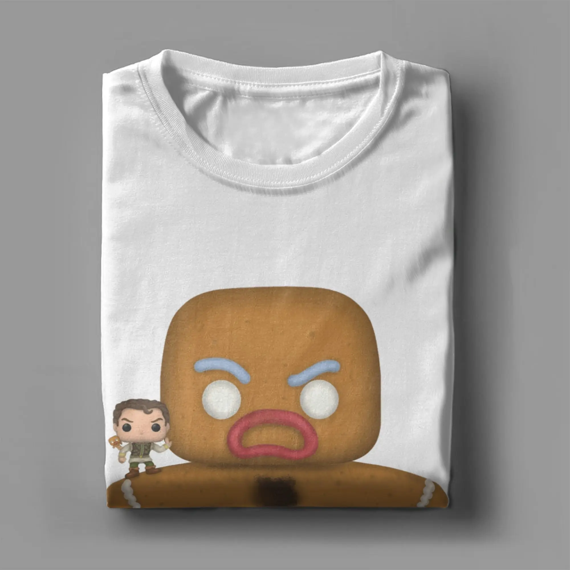 تي شيرت Mongo Shrek & Gingy للرجال 100% قطن تي شيرت جديد برقبة دائرية تي شيرت بأكمام قصيرة 6XL