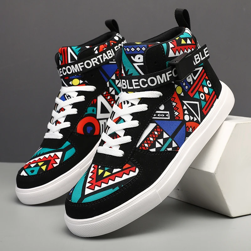 

﻿ Autumn Winter Men Casual Shoes Outdoor Breathable High-top Vulcanize Shoes Fashion Platform Sneakers Zapatillas De Deporte