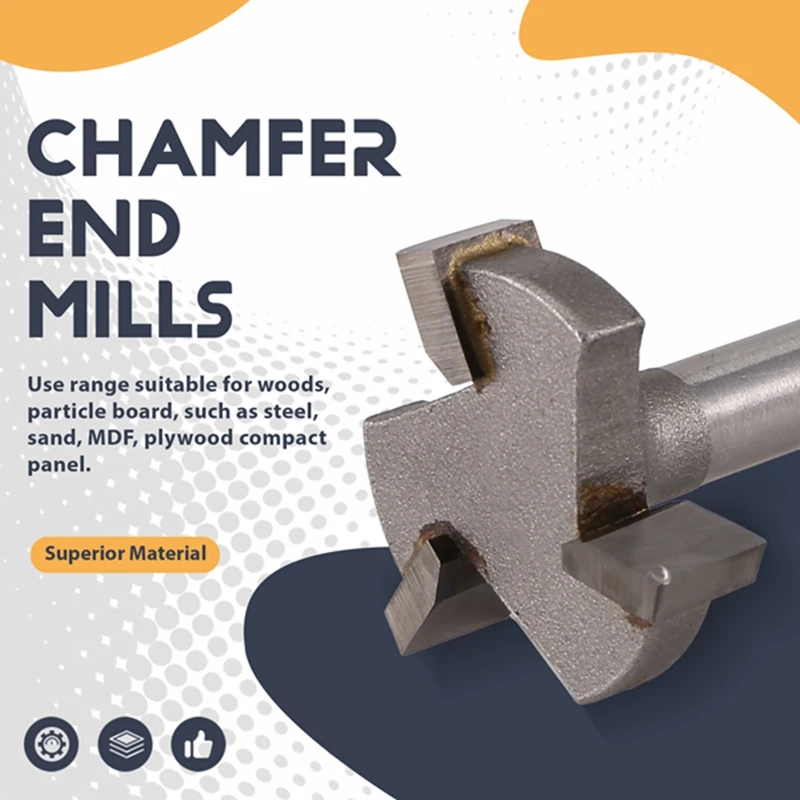 AC88-CNC Spoilboard Surfacing Milling Cutter Router Bit 1/4 Inch Shank Carbide Tipped Engraving Carving Cutting Tools