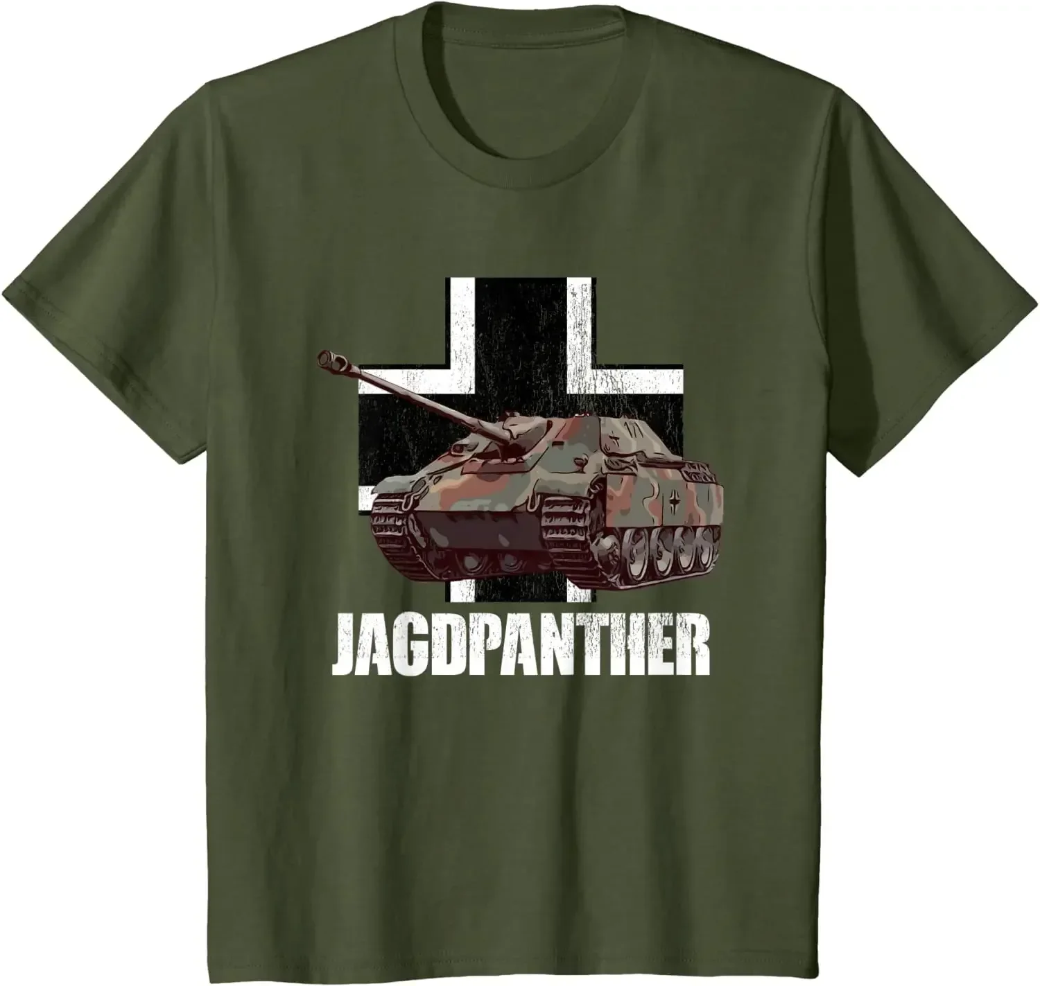 Short  Casual 100%  Shirts Jagdpanther Jagd Panther German Tank Destroyer Men T-Shirt manga vintage anime clothes heavyweight