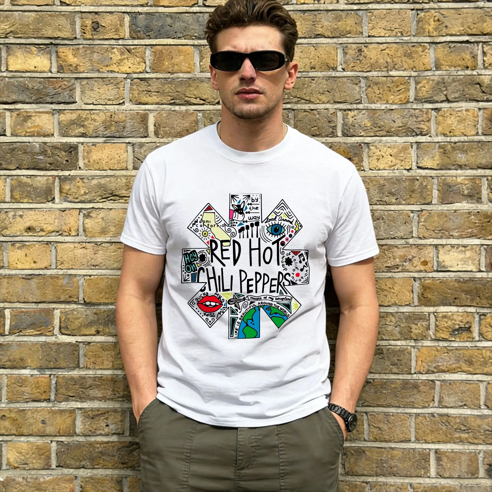 Camiseta Extra Grande de Verano con Estampado de Chile Rojo Picante, Camisetas de Moda, Camiseta de Algodón para Hombre, Estilo Y2K Clásico, Manga Corta
