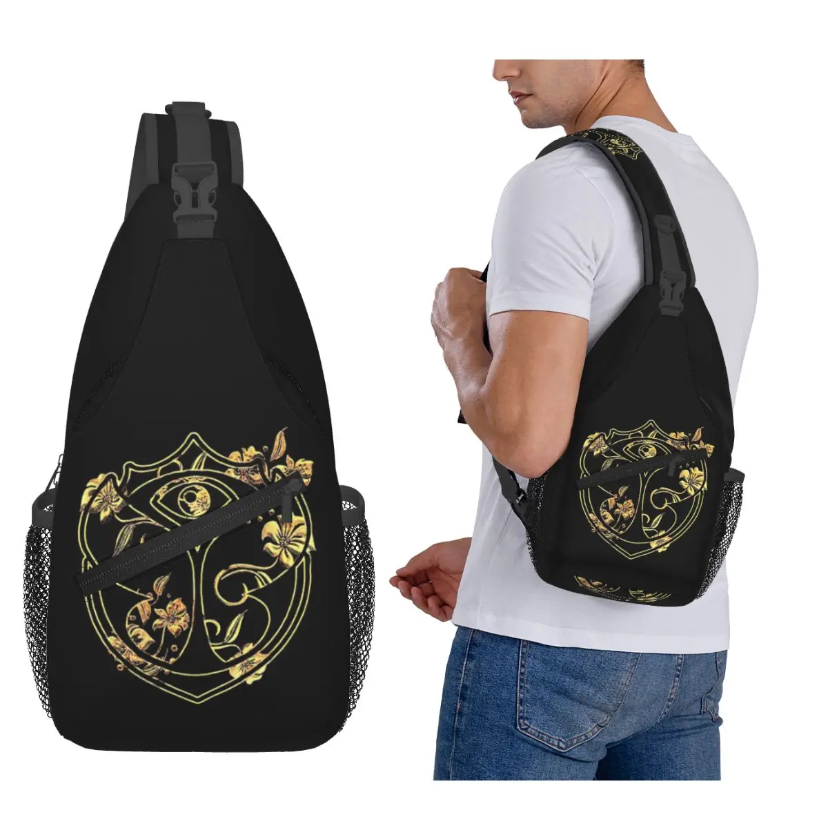 

Tomorrowland Belgian Electronic Dance Music Festival Chest Bag Men Sling Crossbody Backpack Chest Bag Daypack Shoulder Bag