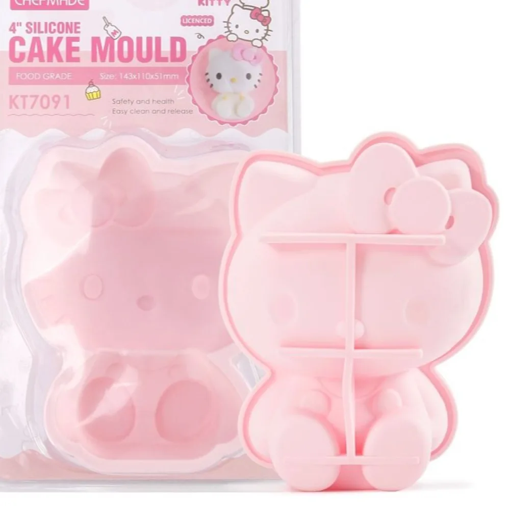 

Hello Kitty Baking Mold Cute Cartoon Originality 4 Inches Three-dimensional Silica Gel Cake Mold Can Be Refrigerated or Baked