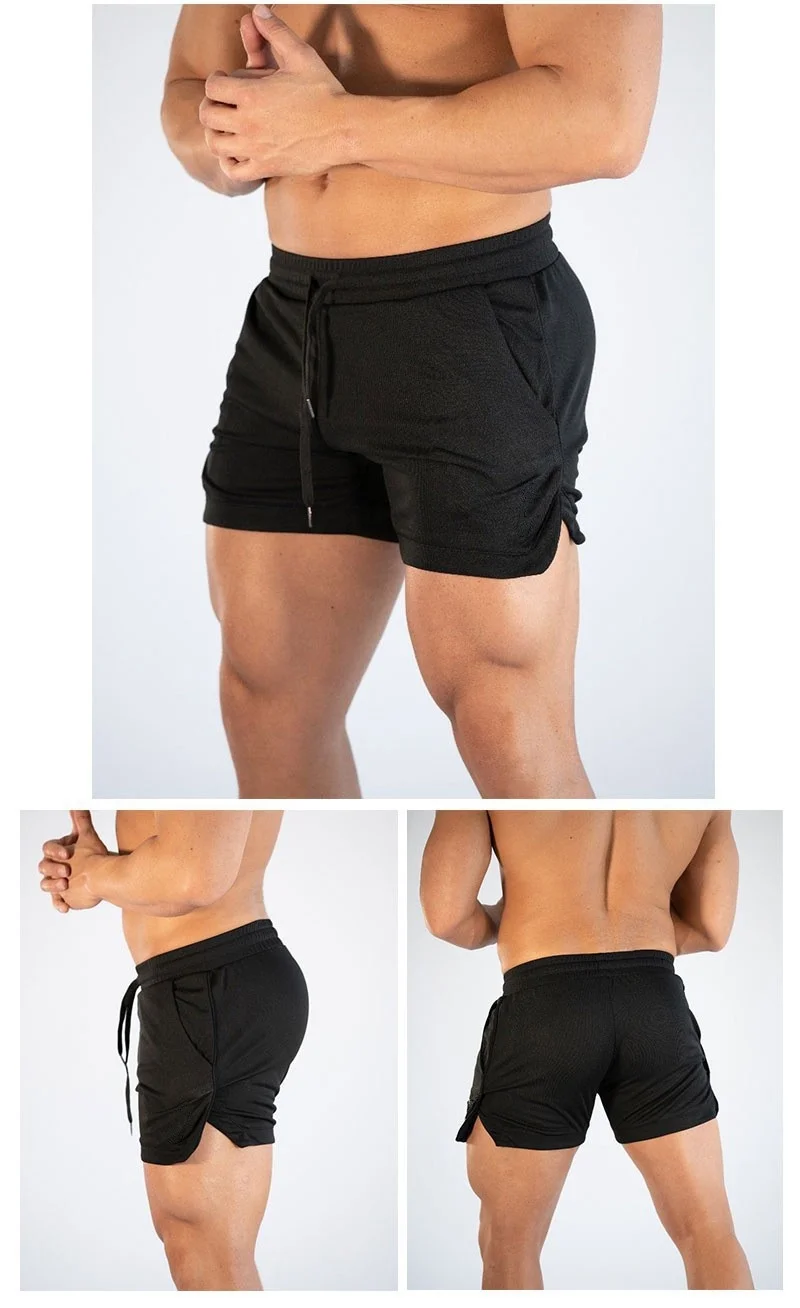 Shorts de sport pour hommes, vêtements décontractés pour la gym, fitness, entraînement, course à pied, shorts de compression à séchage rapide, athlétisme