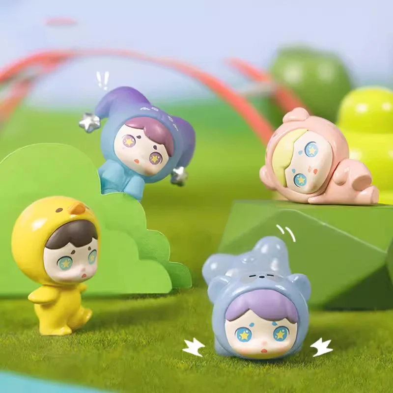 LAURA Whats in The Zoo Series Mini Bean Blind Box Toys Mystery Box Surprise Guess Bag Kawaii Anime Action Figure Model Girl Gift
