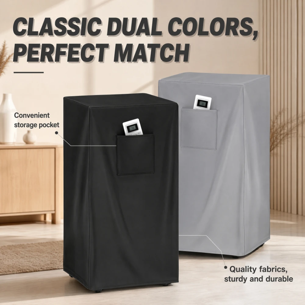 Portable Air Conditioner Cover – Built-In Side Storage Pocket for Remote & Cables for Living Rooms & Entertainment Rooms view 5