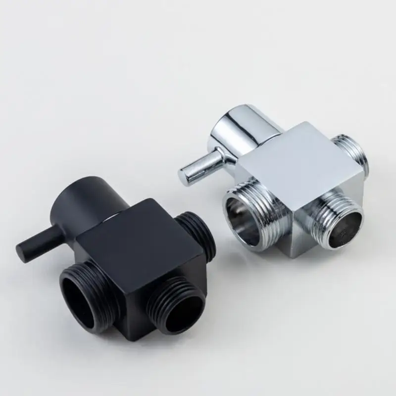 

652F Brass Shower Diverter Valves with Quick Switches Double Outlet Strong Shower Diverter for Bathroom Faucet Replacement