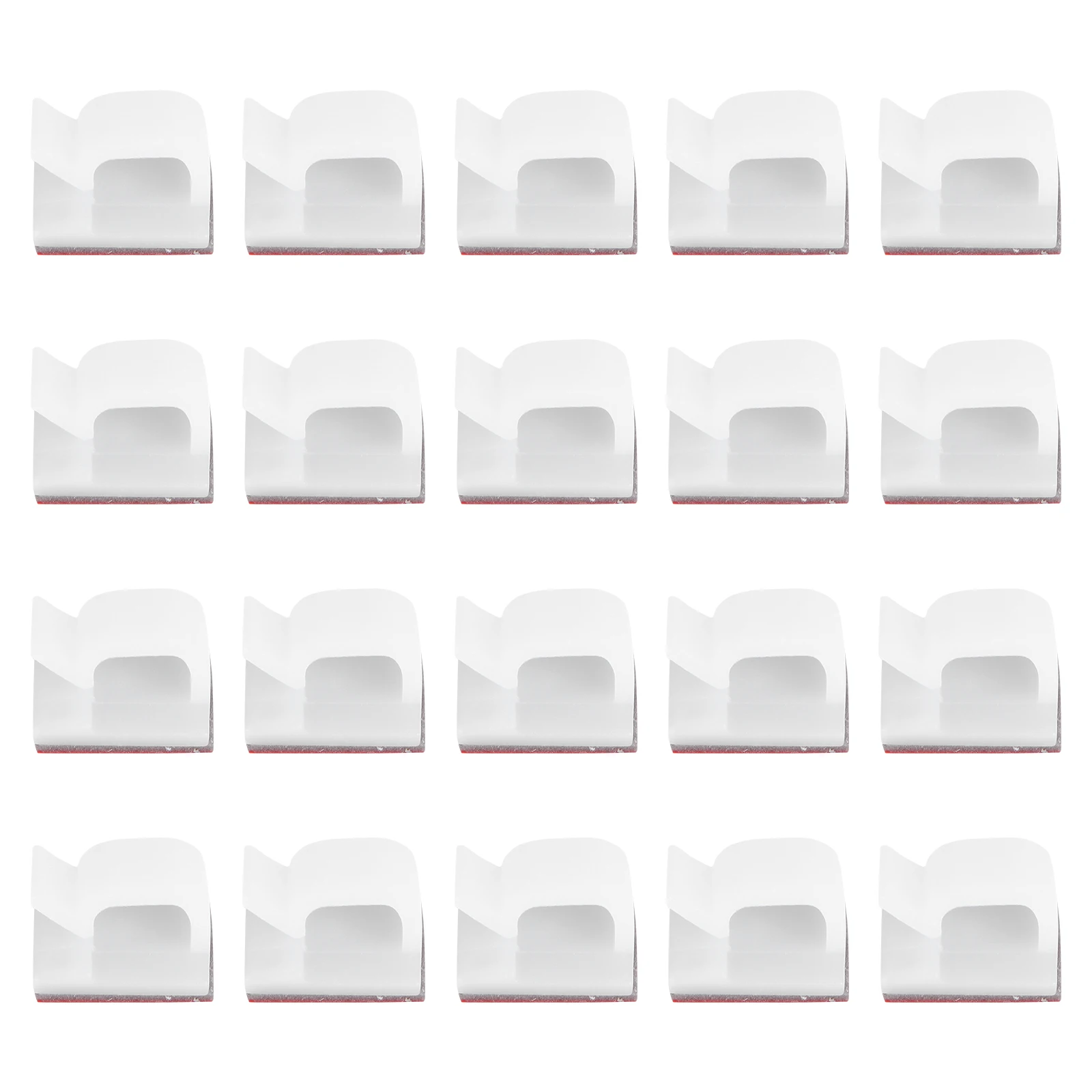 

100 pcs Self Adhesive Cable Clips White Mini Cord Hooks for Car Home Office Glass Plastic Metal Porcelain Ceramic Surface Easy