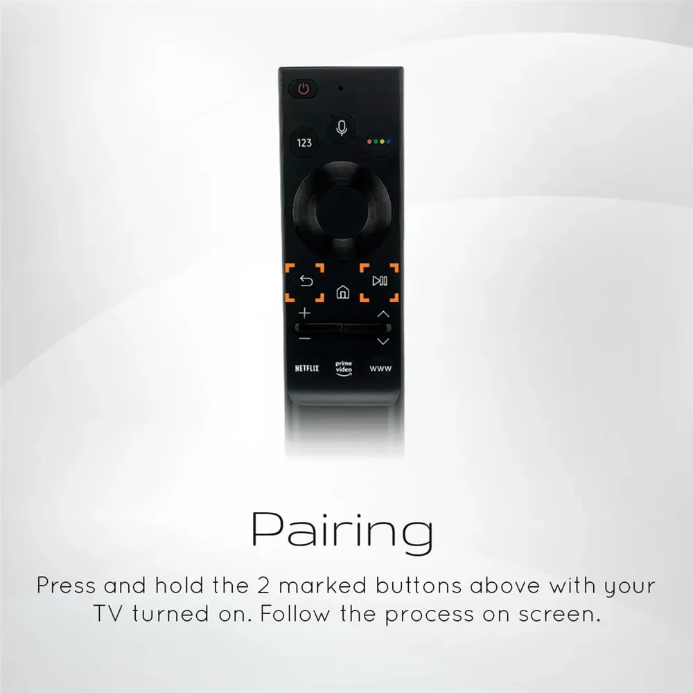 Universal Remote-Control for Samsung Smart-TV, Remote-Replacement of HDTV 4K UHD Curved QLED with Netflix Prime-Video Buttons