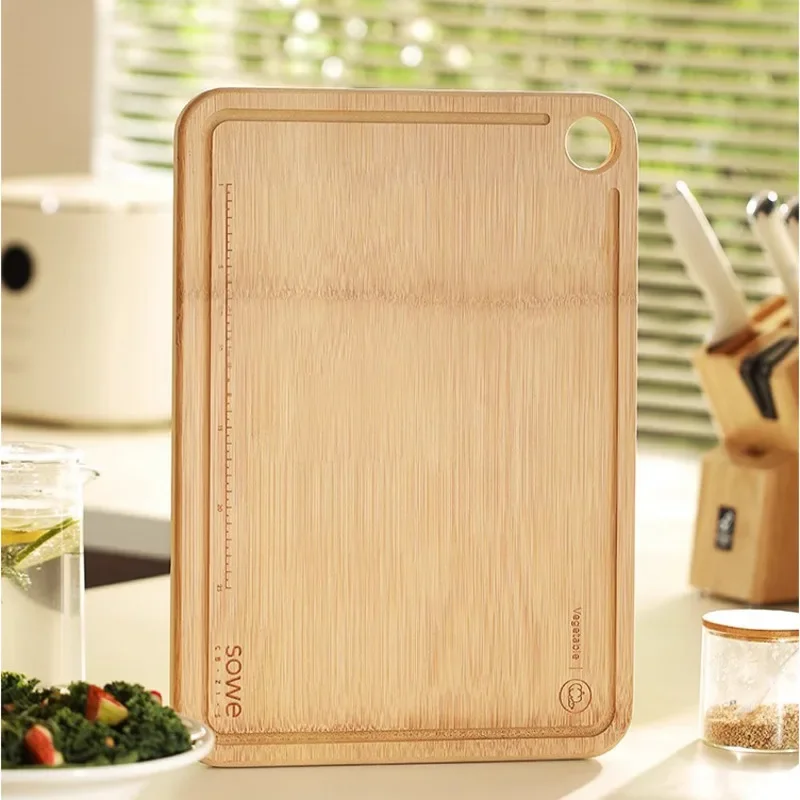 Natural Bamboo and Wood Cutting Board Mildew Proof Antibacterial Household Chopping Board Kitchen Cutting Fruit Accessories