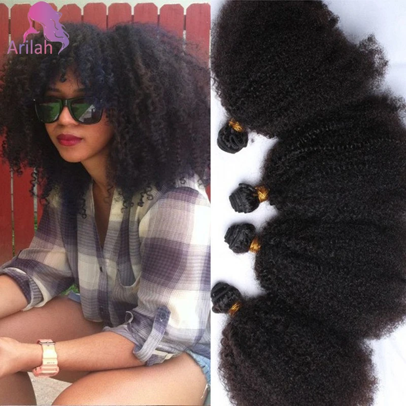 12Aグレード 1/2/3ピース アフロ キンキー カーリー 人毛束 モンゴリアンバージンヘア エクステ 4B 4C 100g/個 ナチュラルカラー フルエンド