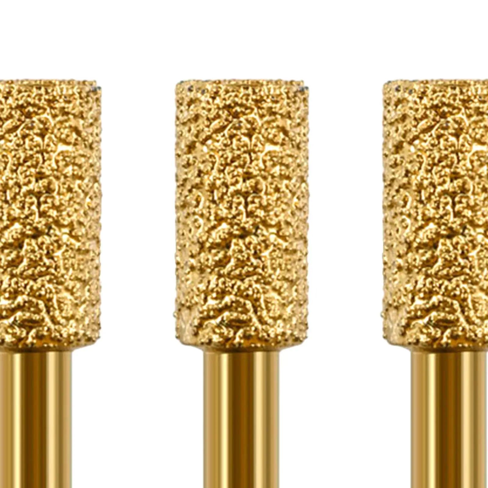 Cabezal de molienda de cilindro de broca de molienda, 3 uds., para moler cerámica, tallado de vidrio