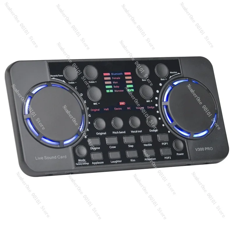 V300 Live Sound Card for Phone Computer with Bluetooth Reverb